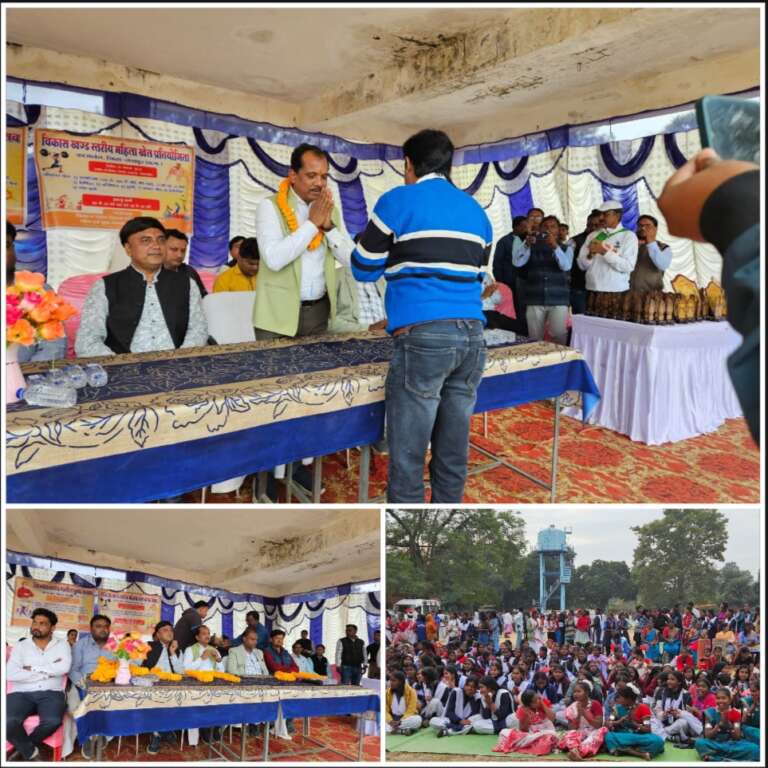 *विकासखंड स्तरीय कांसाबेल में महिला खेल प्रतियोगिता और युवा महोत्सव का समापन कार्यक्रम सम्पन्न, डीडीसी सालिक साय ने कहा प्रदेश के मुख्यमंत्री श्री विष्णुदेव साय के नेतृत्व में हो रही है चहुमुखी विकास……*