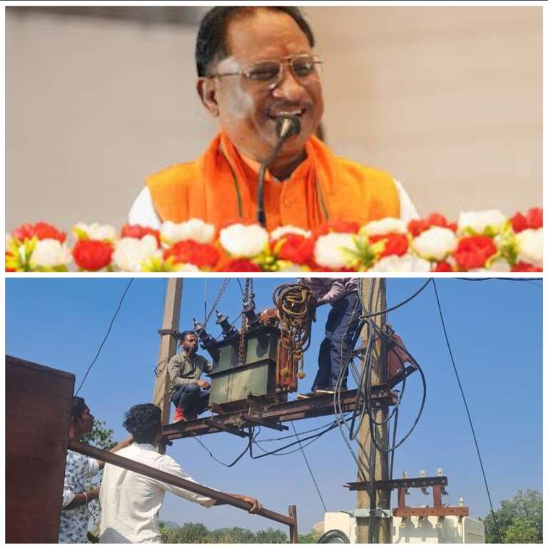 *मुख्यमंत्री कैम्प कार्यालय के पहल म गांव बरडाड के जामटोली म बदले गिस ट्रांसफार्मर। बिजली आपूर्ति के समस्या कर होइस सामाधान, ग्रामवासी ह मुख्यमंत्री के दिन धन्यवाद।*