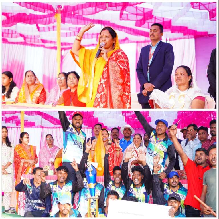 *आयोजन:– स्व ओम प्रकाश साय के स्मृति में आयोजित टी-10 क्रिकेट प्रतियोगिता का हुआ भव्य समापन, मुख्यमंत्री की धर्मपत्नी श्रीमती कौशल्या साय हुई शामिल………*