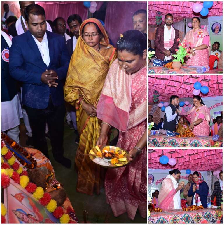 *रौतिया समाज के जोन स्तरीय वार्षिक सम्मेलन में शामिल हुई,सरगुजा प्राधिकरण की उपाध्यक्षा व पत्थलगांव विधायक गोमती साय,कहा गौरवशाली संस्कृति एवं जनजातीय परम्परा के लिये जानी जाती है सामाज,सहज-सरल स्वभाव के साथ अपने अटूट एकता संघठन के लिये पूरे प्रदेश में मिशाल..!*