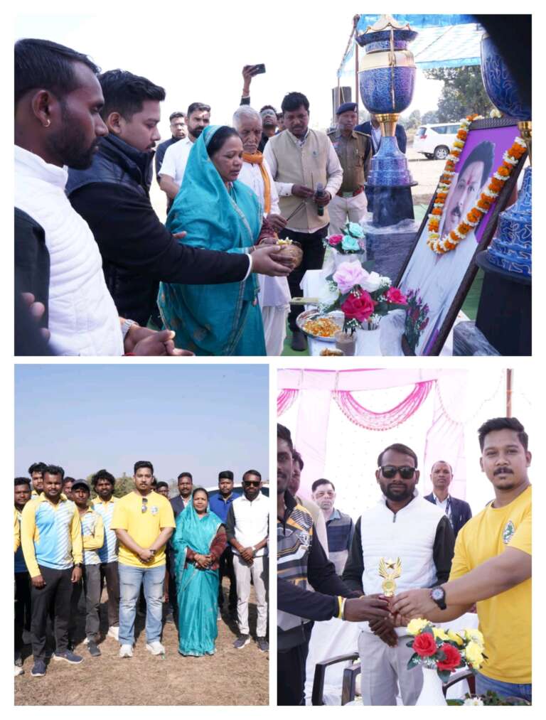 *बगिया में स्व. ओमप्रकाश साय स्मृति क्रिकेट कप सीजन–2 का भव्य शुभारंभ, मुख्य अतिथि तोसेंद्र देव साय हुए शामिल…..*